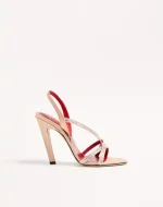 Valentino Dans Le Foyer Satin Sandal With Crystals 105Mm